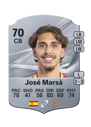 José Marsà - 70 - Rare EA FC 27 card