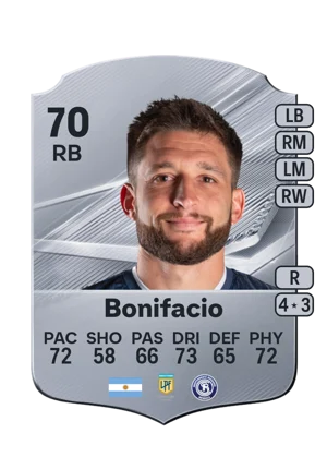 Bonifacio - 70 - Rare EA FC 27 card