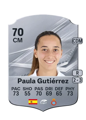 Paula Gutiérrez - 70 - Rare EA FC 27 card