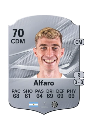 Alfaro - 70 - Rare EA FC 27 card