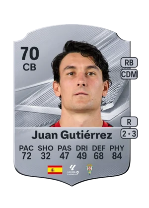 Juan Gutiérrez - 70 - Rare EA FC 27 card