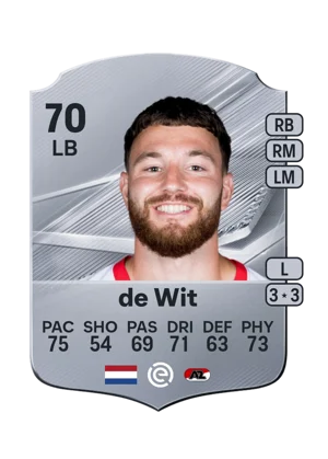 de Wit - 70 - Rare EA FC 27 card