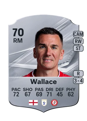Wallace - 70 - Rare EA FC 27 card