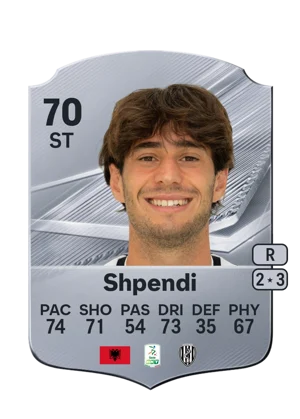 Shpendi - 70 - Rare EA FC 27 card
