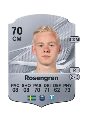 Rosengren - 70 - Rare EA FC 27 card