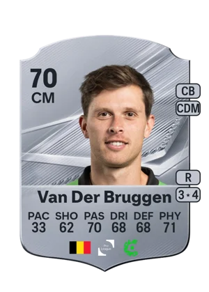 Van Der Bruggen - 70 - Rare EA FC 27 card