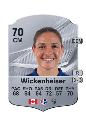 Wickenheiser - 70 - Rare EA FC 27 card