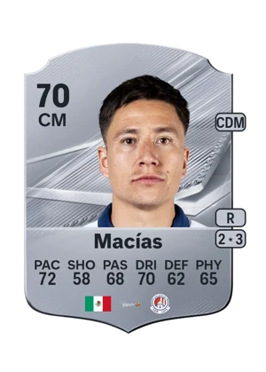Macías - 70 - Rare EA FC 27 card