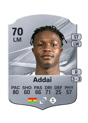 Addai - 70 - Rare EA FC 27 card
