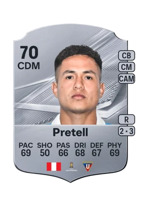 Pretell - 70 - Rare EA FC 27 card