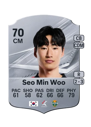 Seo Min Woo - 70 - Rare EA FC 27 card