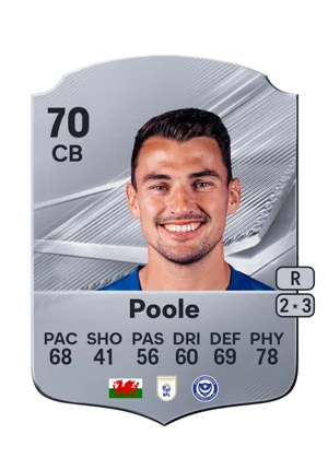 Poole - 70 - Rare EA FC 27 card