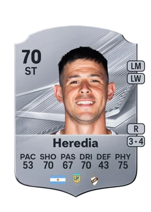 Heredia - 70 - Rare EA FC 27 card