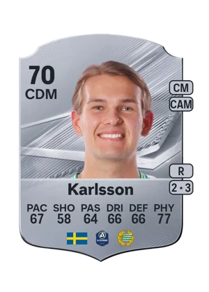 Karlsson - 70 - Rare EA FC 27 card
