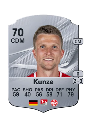 Kunze - 70 - Rare EA FC 27 card
