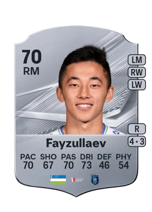 Fayzullaev - 70 - Rare EA FC 27 card