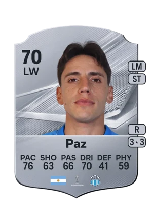 Paz - 70 - Rare EA FC 27 card