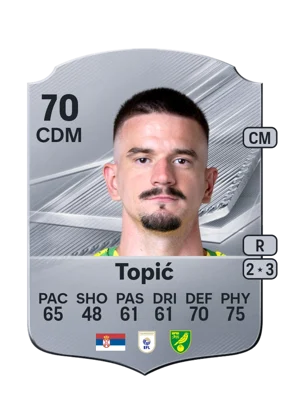 Topić - 70 - Rare EA FC 27 card