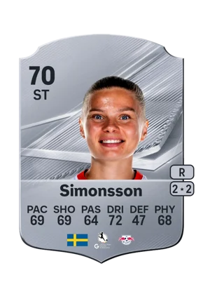 Simonsson - 70 - Rare EA FC 27 card