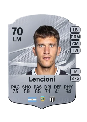 Lencioni - 70 - Rare EA FC 27 card