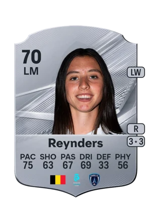 Reynders - 70 - Rare EA FC 27 card