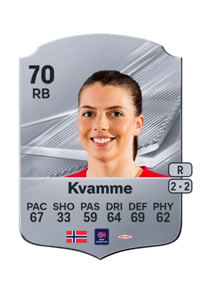 Kvamme - 70 - Rare EA FC 27 card