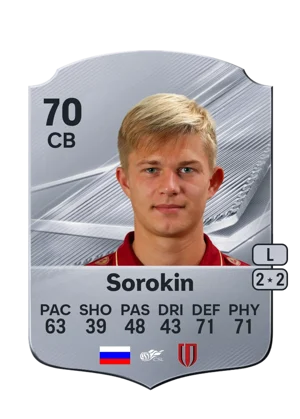 Sorokin - 70 - Rare EA FC 27 card