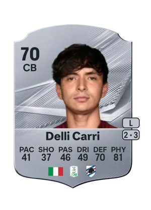 Delli Carri - 70 - Rare EA FC 27 card