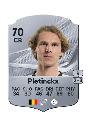 Pletinckx - 70 - Rare EA FC 27 card