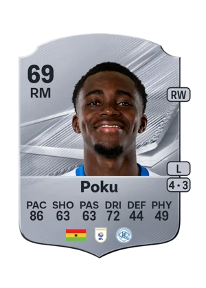 Poku - 69 - Rare EA FC 27 card