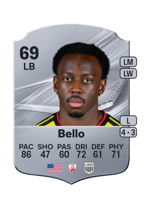 Bello - 69 - Rare EA FC 27 card