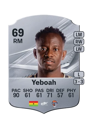Yeboah - 69 - Rare EA FC 27 card