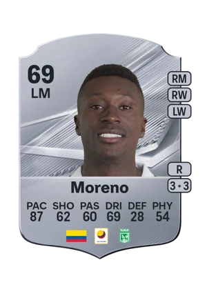 Moreno - 69 - Rare EA FC 27 card