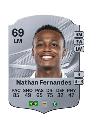 Nathan Fernandes - 69 - Rare EA FC 27 card