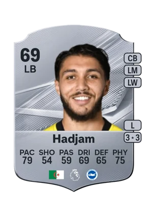Hadjam - 69 - Rare EA FC 27 card