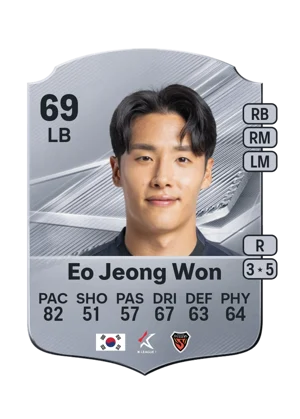 Eo Jeong Won - 69 - Rare EA FC 27 card