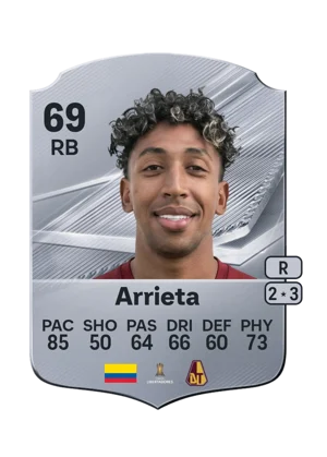 Arrieta - 69 - Rare EA FC 27 card