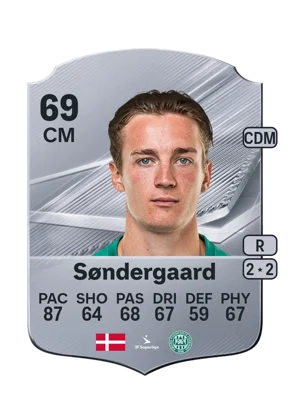Søndergaard - 69 - Rare EA FC 27 card