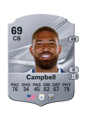 Campbell - 69 - Rare EA FC 27 card