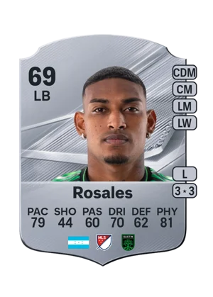 Rosales - 69 - Rare EA FC 27 card