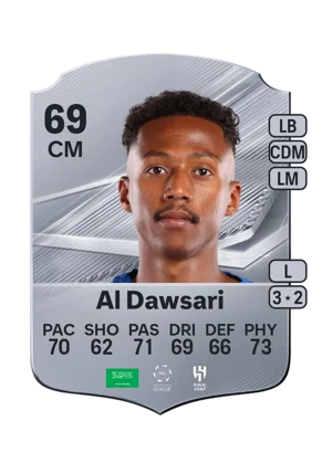 Al Dawsari - 69 - Rare EA FC 27 card