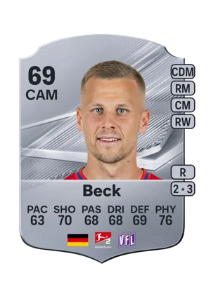 Beck - 69 - Rare EA FC 27 card