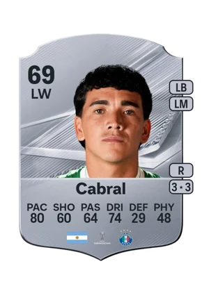 Cabral - 69 - Rare EA FC 27 card