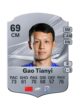 Gao Tianyi - 69 - Rare EA FC 27 card
