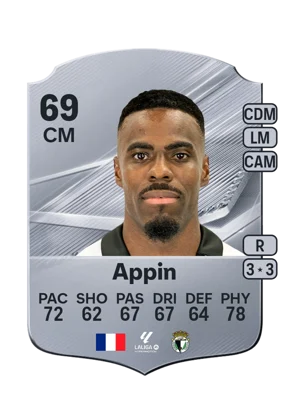 Appin - 69 - Rare EA FC 27 card