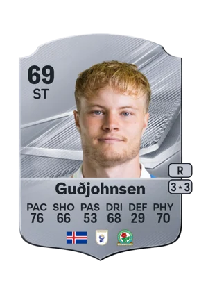Guðjohnsen - 69 - Rare EA FC 27 card