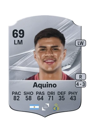 Aquino - 69 - Rare EA FC 27 card