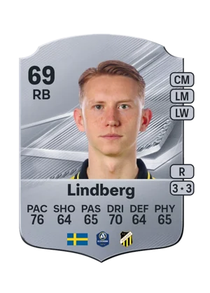 Lindberg - 69 - Rare EA FC 27 card