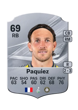 Paquiez - 69 - Rare EA FC 27 card
