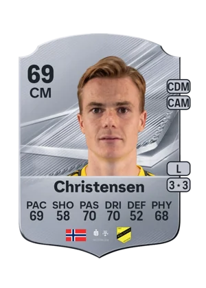 Christensen - 69 - Rare EA FC 27 card